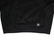 [RUSHOFF] Black patch hoodie/ 러쉬오프 블랙패치 기모후디 -BLACK