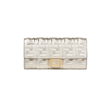 Buy Fendi Chain Continental Wallet 'Beige/Gold' - 8M0365 ACOJ F15KR