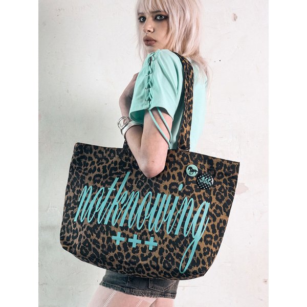 Big Logo Cotton Tote Bag (LEOPARD)