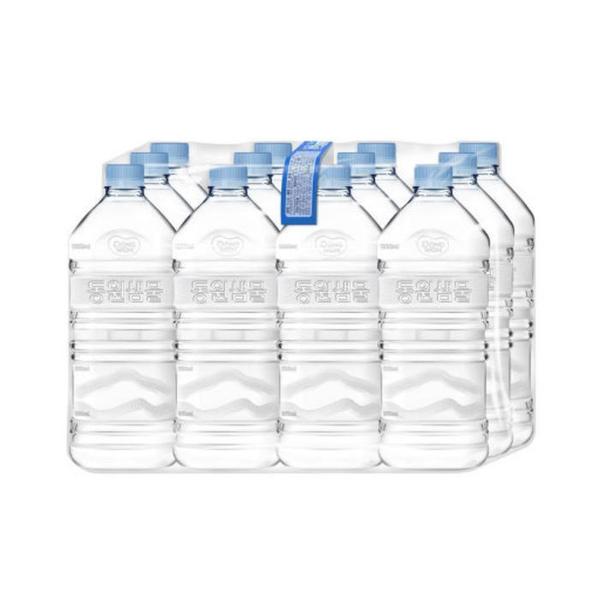 확대된 대표 동원샘물 무라벨 생수 1.1L x 12병(1)