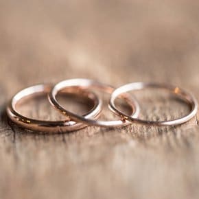 14K 민자 심플 링반지 HANDMADE 메움 여자반지 단체 가족 실반지 커플링