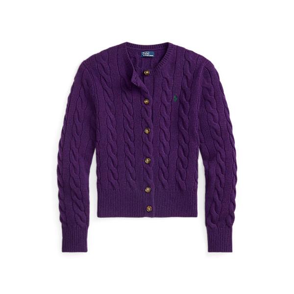 여성 케이블 니트 울 캐시미어 카디건(WMPOSWENDW20492500)