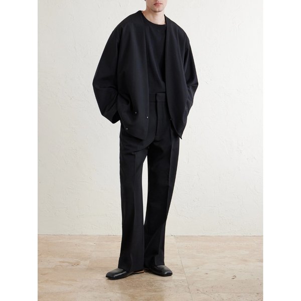 플레어 플리츠 울 블렌드 팬츠 46376663163017650