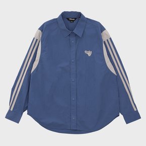 TRACK COLOR BLOCK SHIRTS [BLUE]