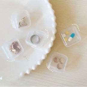 휴대용 보관통 귀걸이 반지 수납 소품부품 보관케이스