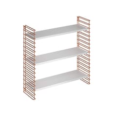 [TOMADO Metal Shelf] 토마도 인테리어 디자인 모듈식 3단 선반 70x21x68cm 화이트 쿠퍼