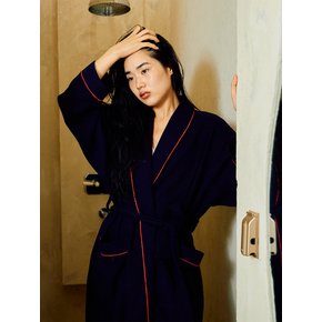 WAFFLE ROBE_BLACK