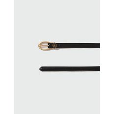 ZENE Buckled Brooch Pendant Belt - Black