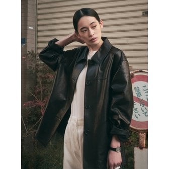 세이지먼트 LISBON LAM LEATHER JACKET_BLACK