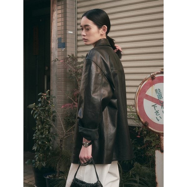 LISBON LAM LEATHER JACKET_BLACK