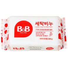 비앤비 세탁비누 아카시아 200g 유아 아기 빨래