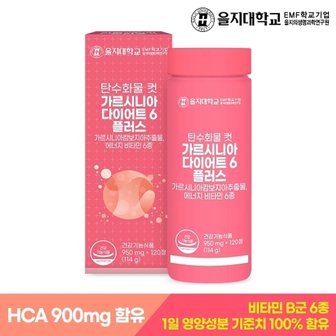  [을지대학교] 탄수화물 컷 가르시니아 다이어트6 플러스 120정x1개(...