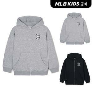 MLB키즈 (공식)24FW 베이직 스몰로고 기모 후드집업 (2color) 7AHDB0346