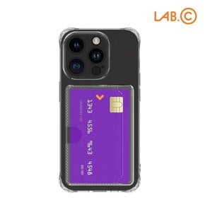 아이폰15 프로 맥스 투명 카드 수납 케이스 슬림 소프트 TPU