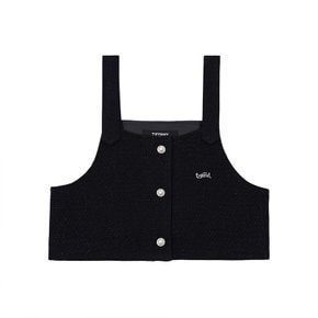 블랙  펄 트위드 뷔스티에(T54KAV010)