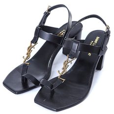 YSL 금장 스틸로고 카산드라 래더 샌들658198 DWETT 1000 658198 DWETT 10004000