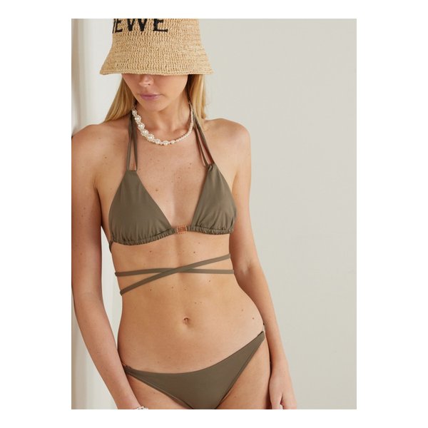 파울라 이비자 장식 트라이앵글 비키니 탑 그린 1647597335542984