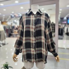 러브앤쇼 이중지 체크 셔츠 ocdjgsh02