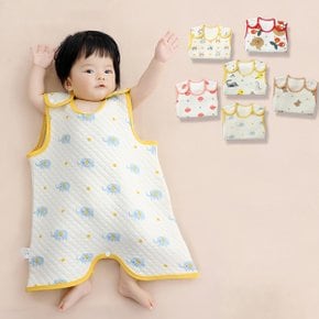 다이아패턴 누빔 아동 롱 수면조끼 205496_P377074621