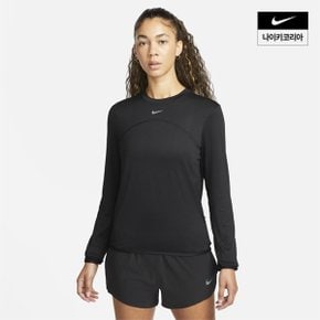 우먼스 나이키 드라이 핏 스위프트 엘리먼트 UV 크루넥 러닝 탑 NIKE FB4298-010