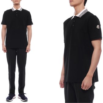 몽클레르 [부산점] 25SS 남성 로고 자수 폴로 반팔티셔츠 (8A00025 89A16 999 25S)