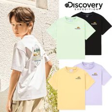 디스커버리키즈 [정상가 49,000원] 키즈 픽셀 그래픽 냉감 반팔티셔츠 DKRS77043,DKRS7G043,DKRS72043