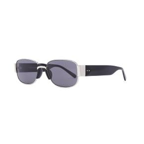 X Linda Farrow Rectangular Sunglasse (Nickel/Black/Grey)