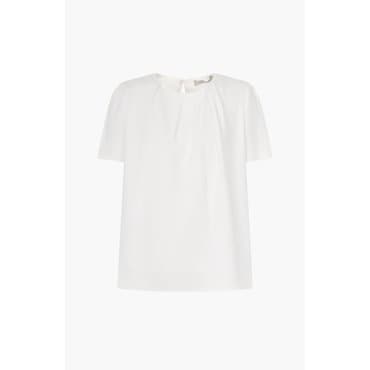 라인어디션 [LINE 라인] (N689) 셔링 라운드넥 블라우스 (NVBLPD8000)