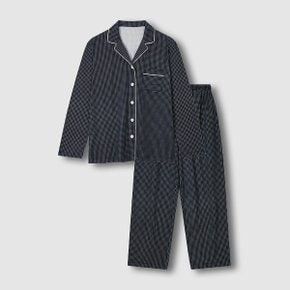 여 피치스킨 체크 10부 파자마 세트 J215401016058