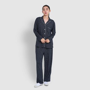 여 피치스킨 체크 10부 파자마 세트 J215401016058