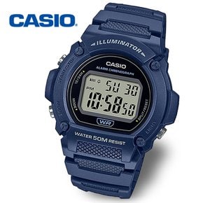 [정품] CASIO 카시오 W-219H-2A 학생 전자 스포츠 군인 손목시계