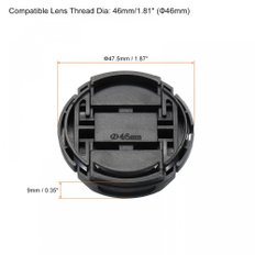 파티킬 46 DSLR 카메라 렌즈 캡 4 센터 핀치 프로스트 렌즈 쿠핑 레이스 극세사 클리닝