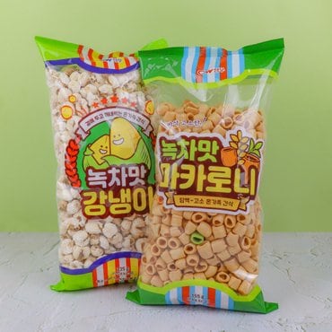 너만아는과자점 CW 청우 녹차맛 강냉이 마카로니 간식 안주