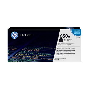 HP 650A (CE270A) 정품 토너 검정