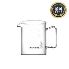  카페드코나 비커형 커피 핸드 드립 서버 내열유리 눈금 커피서버