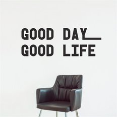 볼드 good day good life 감성 레터링 스티커 - 스몰 (8969362)