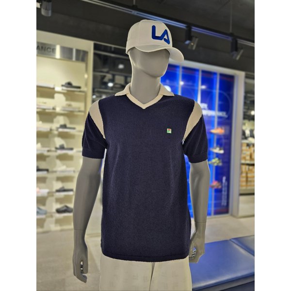 [파주점] 컬러 블록 부클 니트 POLO 티 (FO252TS10X003-472/DNA)