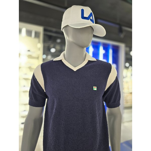 [파주점] 컬러 블록 부클 니트 POLO 티 (FO252TS10X003-472/DNA)