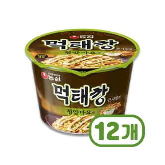  먹태깡 큰사발 청양마요맛 큰컵용기면 118g x 12개