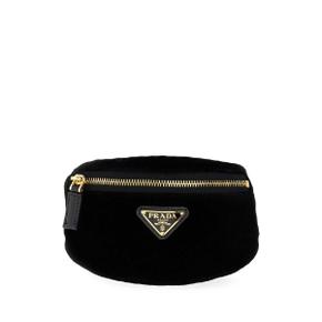 Black velvet wrist pouch 1TT095068 F0002