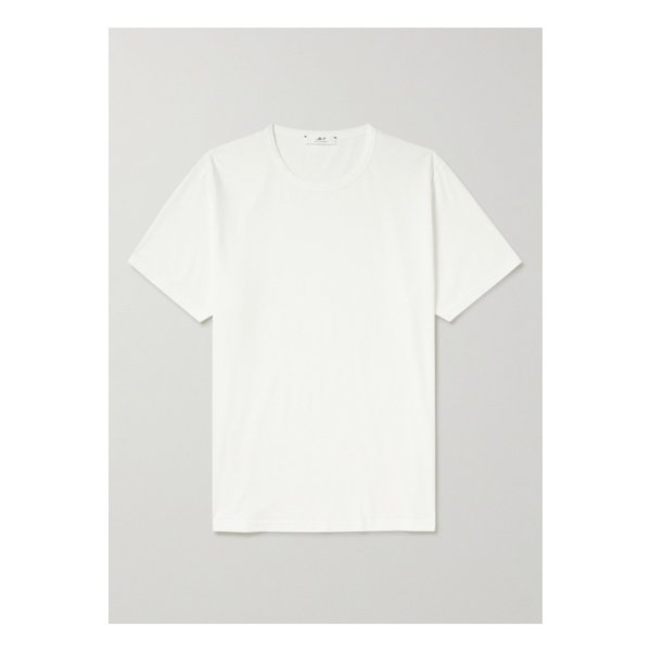 남성 코튼 저지 티셔츠 화이트 1647597319800178