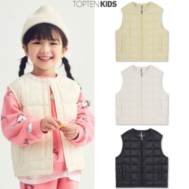 탑텐키즈 25년 S/S 공용경량 퀼팅 패딩베스트MKF1VP3021