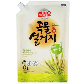 애경 트리오 곡물설거지 1200ml 우리밀 1종 주방세제