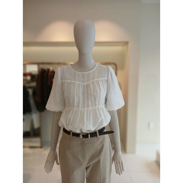 [여주점] 씨씨콜렉트 볼륨소매밴딩블라우스 E262msc130