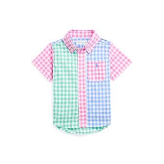 폴로 랄프 로렌 랄프 로렌 베이비 남아 포플린 숏 슬리브 펀 셔츠(CWPOWOVI6820100999)