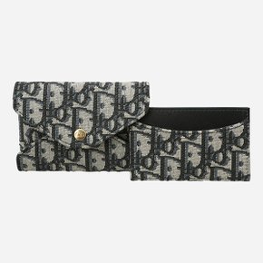 [시흥점] [디올]6S S4318UTZQ 928 오블리크 트래블 헤어벨 카드 지갑 블루