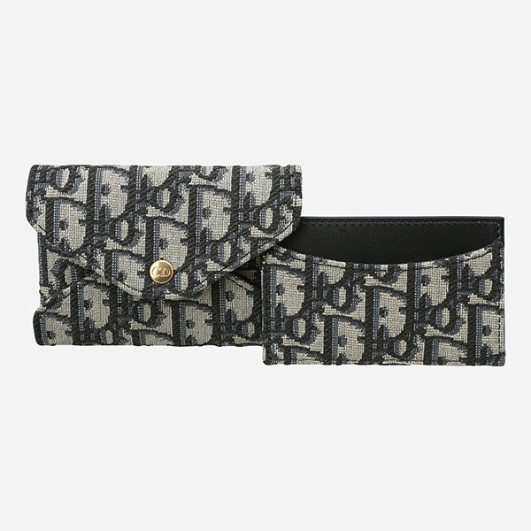 [시흥점] [디올]6S S4318UTZQ 928 오블리크 트래블 헤어벨 카드 지갑 블루