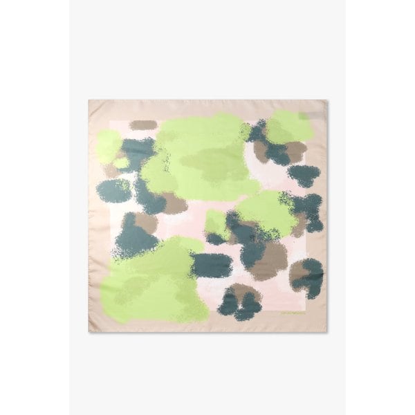 여성 프린티드 글로시 실크 풀라드 A525153507001