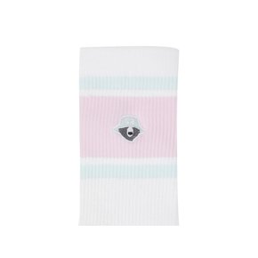 (W)Tri-Color Stripe Mid Socks   G6LAX26112PIX