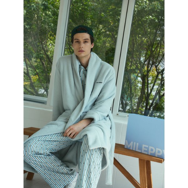 Men fleece robe_2 color